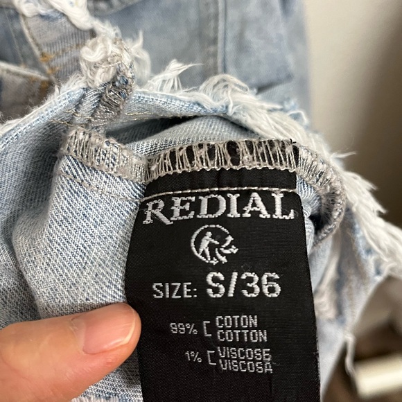 Redial Distressed Denim Jacket Small - Picture 5 of 7